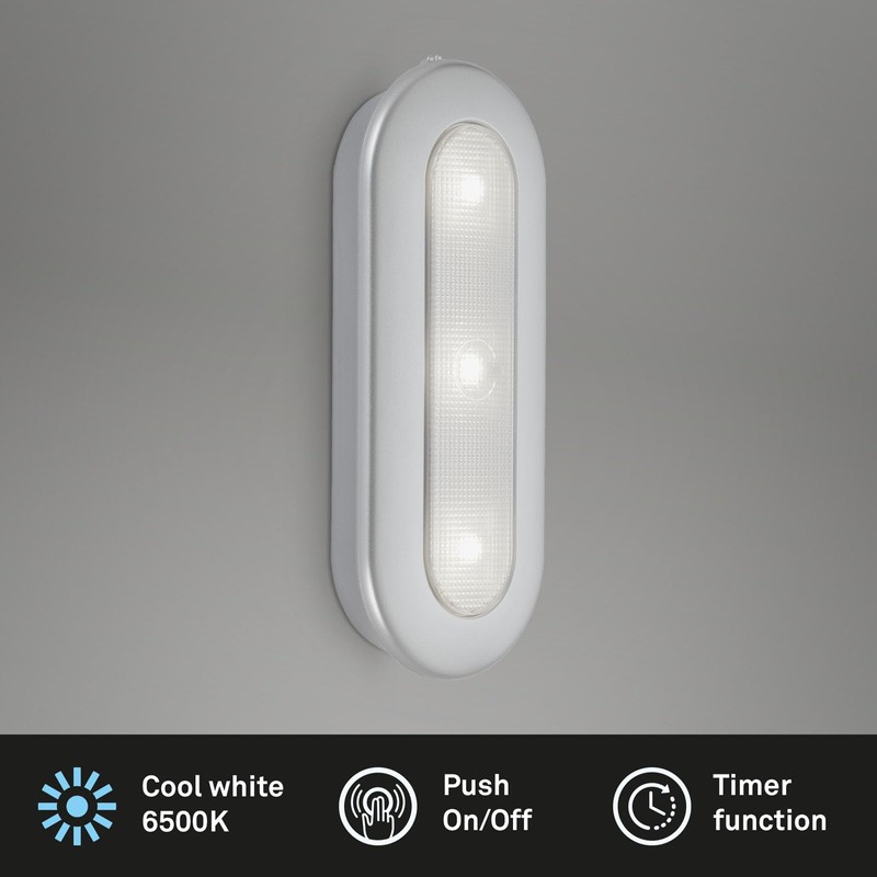 BRILONER - LED Cabinet Lighting, No Drilling and Power Connection,