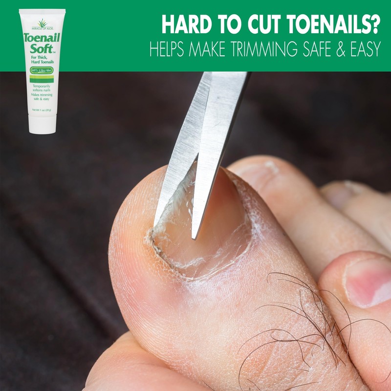 Toenail Softener for Thick Hard Toenails - Safe for Seniors