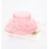 Z&X Organza Church Fascinator KY Derby Hats for Women Flower