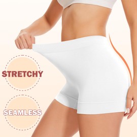 UUMIAER 3 Pack Slip Shorts for Under Dresses, Anti Chafing Shorts Women Boyshort Shapewear Yoga Shorts Biker Shorts
