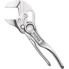 KNIPEX Pliers Wrench XS, Chrome-Plated, 100 mm, Grips Continuously Up