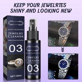 YOUSHEME Jewelry Cleaner 03 for All Jewelry,Jewelry Cleaner Spray,Magic Incredible Jewelry Cleaner 03,Anti Tarnish Jewelry Cleaner,Watch Rust Anti-Tarnish Spray,Quick Jewelry Cleaning Spray (3PCS)
