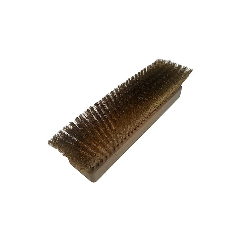 Brass and wood replacement brush 30 x 7 cm with