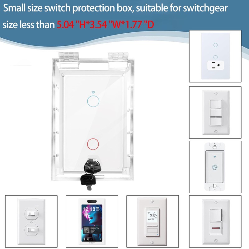 Switch Cover,Baby Proof Light Outlet Covers,Child Safety Switch Plate Guard,Wall