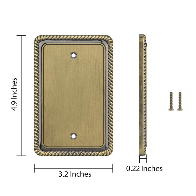 Henne Bery Rope Edge Decorative Wall Plate Switch Plate Outlet