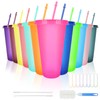 BELICOO 12 Pack Color Changing Cups, 24oz Plastic Cups with