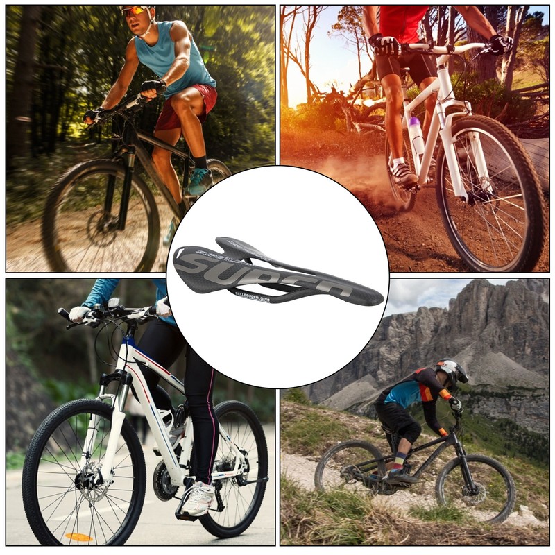 MTB Bike Carbon Saddle Matt Bike Cushion Full Carbon Fiber