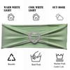 Fbewom Spandex Chair Sashes Bows 30 Pack Sage Green Chair