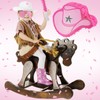 Jexine Cowgirl Hat Piñata Bundle with a Blindfold and Bat