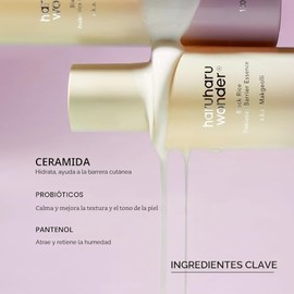 haruharu Wonder Black Rice Probiotics Barrier Essence, Tamaño de viaje, Inundación de piel y estratificación, Fortalecimiento de la barrera cutánea, C
