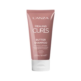 L'ANZA Healing Curls Butter Shampoo - Curly Hair Shampoo for a Creamy, Colour-Safe Cleanse and Refreshed Curls - Paraben and Sulphate Free Shampoo (50ml)