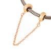 .925 Sterling Silver Stopper Safety Chain Bead Charm for European