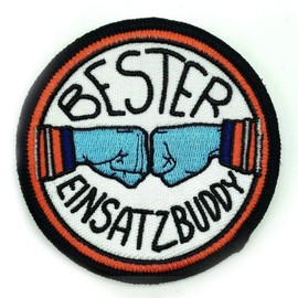Polizeimemesshop - Bester Einsatzbuddy Rescue Textile Patch - Buddy - Fire Brigade
