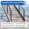 Muzata Aluminum Black Stair Cable Railing Post 36 Inch for