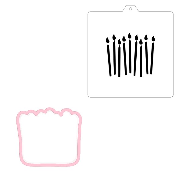 Cookie Cutter and Stencil Set Bundle Cookie Stencil and Cutter