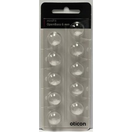 Oticon 1 Pack Oticon miniFit OpenBass 6mm Domes For More Hearing Aids. 10 Domes Total.