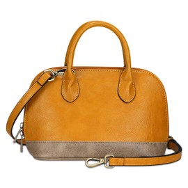 FUKUYIN Women's Handbag, Shoulder Bag, Switchable Colors, Smaller, Tote Bag, Women's, Work Bag, Women's Shoulder Bag, Popular, Adjustable Length, Gift, Christmas, Yellow+Grey