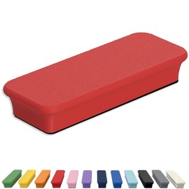 Glassboard Studio Mega Magnets - Neodymium - Heavy Duty, Colorful, Ergonomic, Ideal for Crafting, Quilting, and as Magnetic Knife Holders (1, Cherry Red Bar)