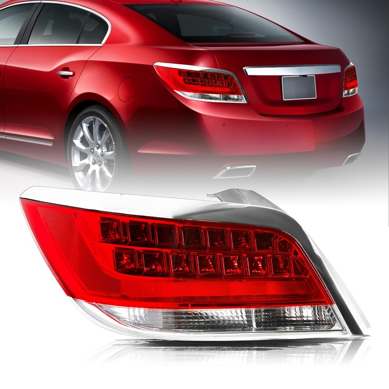 Aosky LED Taillights Assembly Compatible with Fit for 2010-2013 Buick