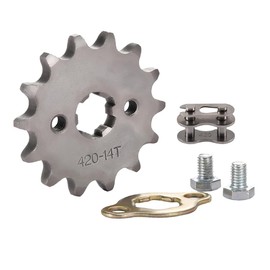 Enwye 420-14T Front Sprocket 17mm Bore for 50cc 70cc 90cc 110cc 125cc Off Road Mini ATV Quad Pit Bikes