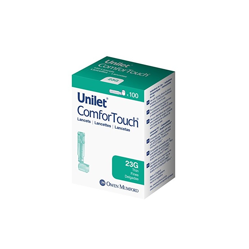 UNILET ComforTouch (23G) Thin Lancets, 100ct