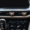 ORIESSE Bling Car Accessories,2pcs Yellow Alloy Bee Car Air Freshener