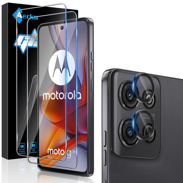 Aerku Screen Protector for Motorola Moto G75 5G for Tempered