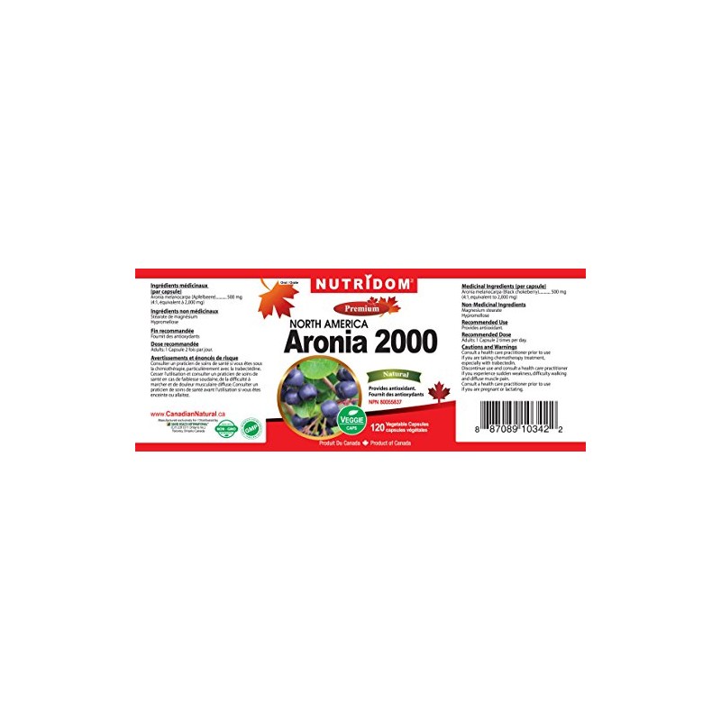 Nutridom Aronia 2000 (120 Vegetable Capsules)