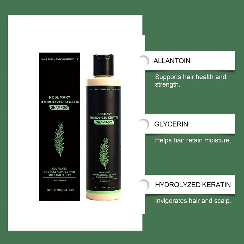Champú Orgánico De Romero El Crecimiento Del Cabello 220ml