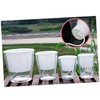 Sosoport Hydroponics Watering Planter Pot Automatic Water Absorption Transparent Resin