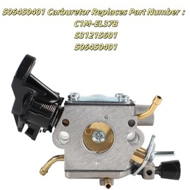 506450401 Carburetor Fits for Husqvarna 450 445 445E 450E Gas Chainsaw Parts Replaces C1M-EL37B Carb, Fits for Jonsered CS2245 CS2250 S Carb Maintenance Tune Up Kit