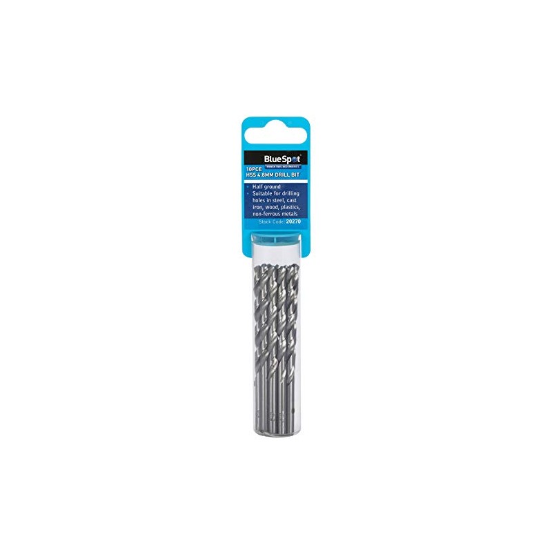 Blue Spot 2027010pce 4.8mm HSS Drill Set
