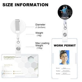 Help is on The Way Dear Badge Reels Holder Retractable with ID Clip for Nurse Name Tag Card Nursing for Doctor Teacher Student Employee Office Medical Work