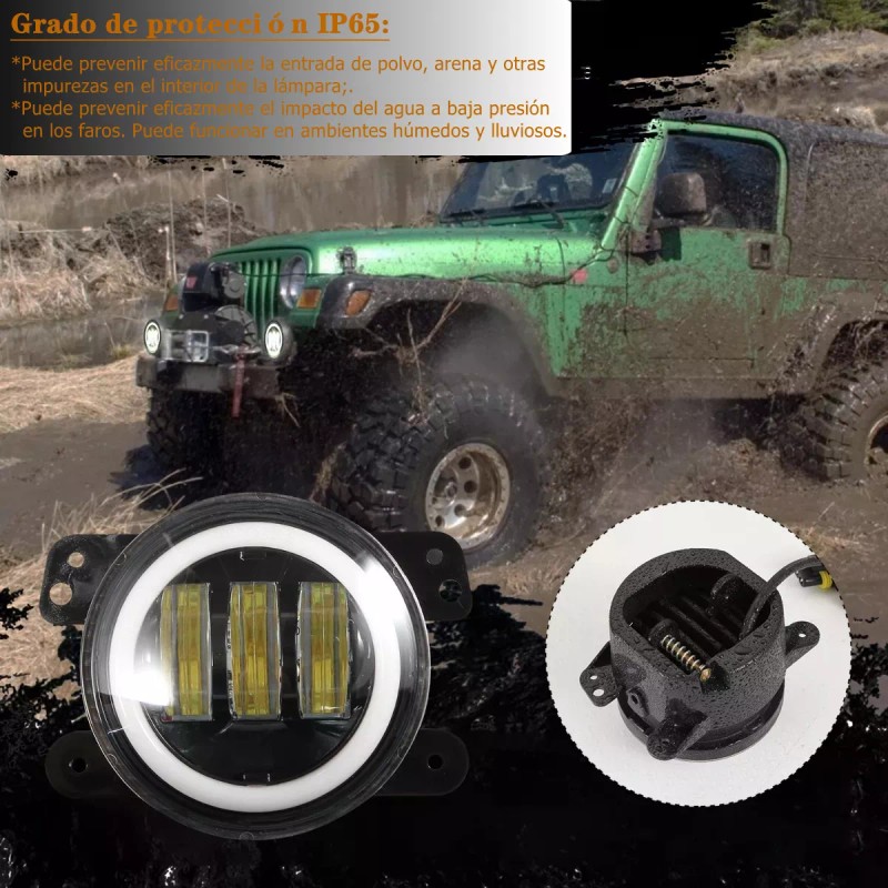 RTS 1 Par 4in Faros De Niebla Led Ojos Ángel
