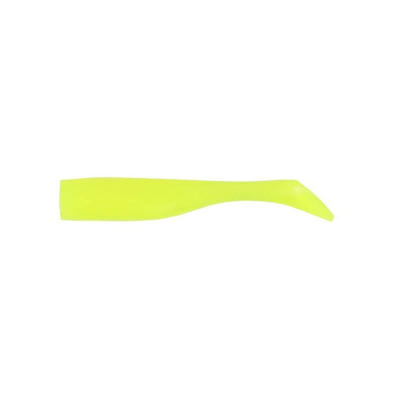 DUO Worm Beach Walker Howl Shad 4" Chart Glow S016