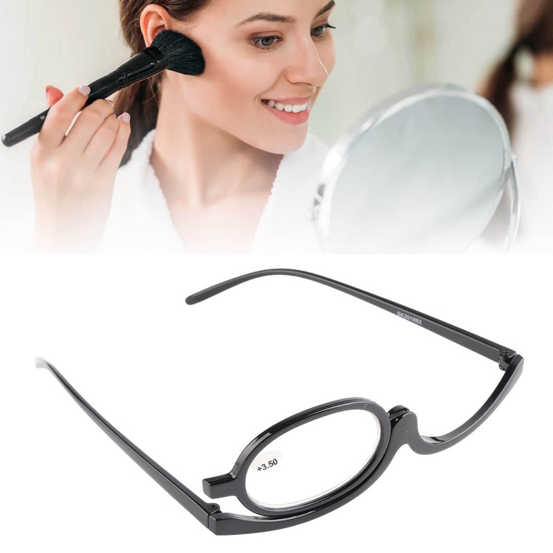 Magnifying Makeup Glasses Fashionable Flexible Flip Down Lens Cosmetic Reading