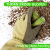 Yionaiyi Professional Rose Pruning Thorn Proof Gardening Gloves with Long