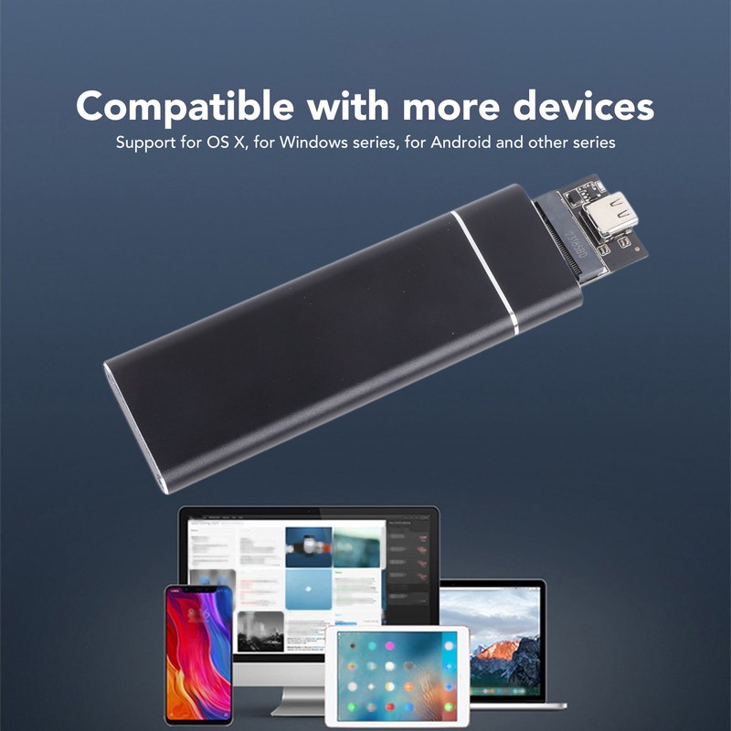 M.2 NGFF3.1 SSD Enclosure NGFF3.1 Aluminum Alloy Hard Drive Enclosure