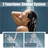 Aolemi Shower System Dual 2-in-1 Rain Shower Faucet Set 8-Setting