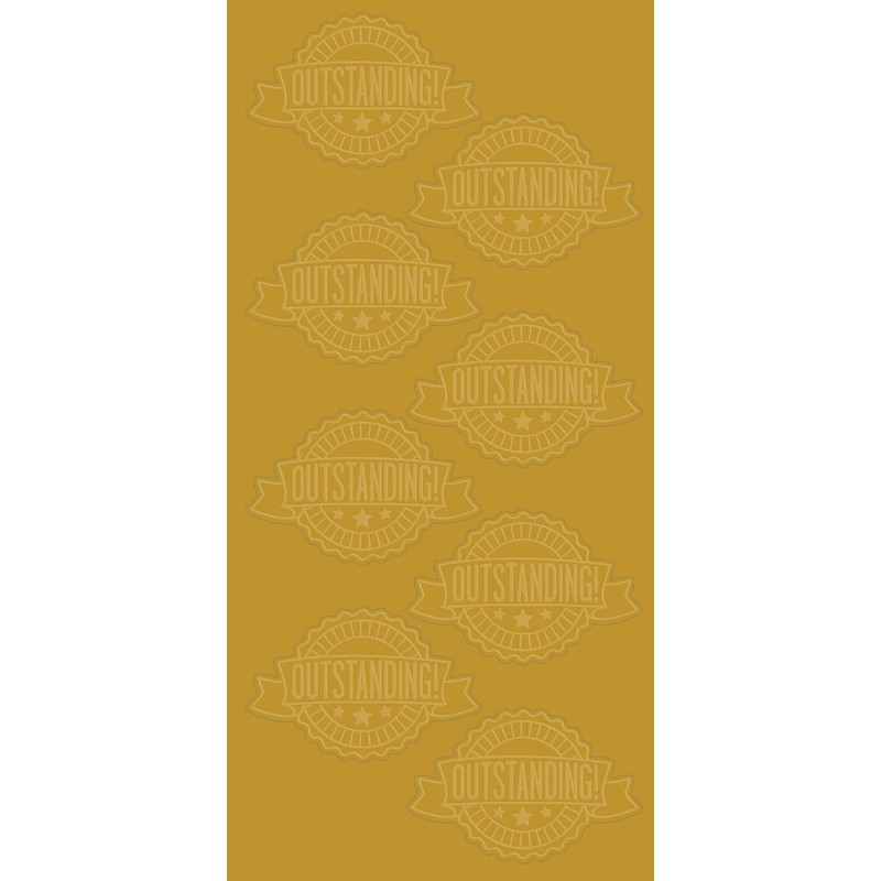 Great Papers! Outstanding Ribbon Embossed and Gold Foil Certificate Seal,