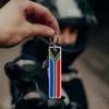 JAVD South Africa Flag Keychain Tag with Key Ring -