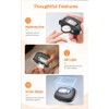 4-in-1 Electric Nail Clipper, One-Touch Interchangeable Heads, Built-in Magnifier &
