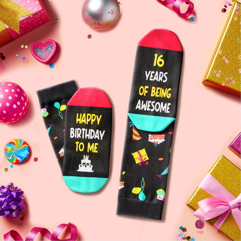 16th Birthday Gifts Ideas Socks - 16 Years Old Teens