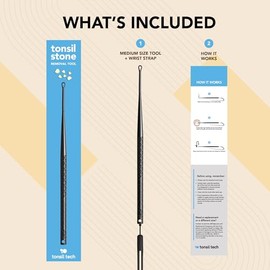 Tonsil Tech Herramienta para eliminar cálculos amigdalinos - Fabricada en EE. UU
