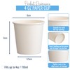 GoCoPack Paper Cups: Pack of 50-4oz (110ml) Small White Paper