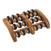 Croll & Denecke Fußroller, aus Holz, 2 x 4 Rollen