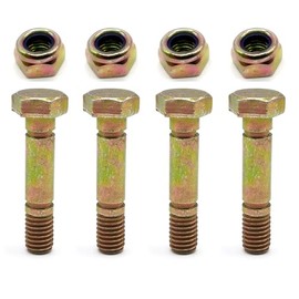 4 Pack 707555 Replacement Shear Pin Kit for Briggs & Stratton Auger 1696574-01 - C950-10329-0 Craftsman 9.5 TP 24" Dual Stage Snowthrower (2017-2018)