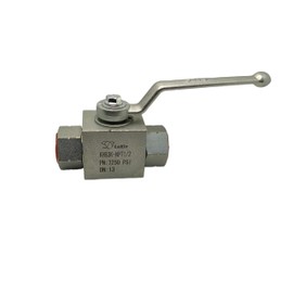LX Hydraulic High Pressure 3 Way Ball Valve L-Born 1/2'' NPT Hydraulic Valve 7250 PSI (500 bar) Shut-Off KHB3K Hydraulic Ball Valve