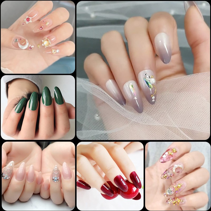 Nail Tips for Gel Extensions, 360PCS Clear Nail Tips Kit