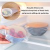Silicone Bowl Lids with 3 Different Size, Reusable Suction Seal